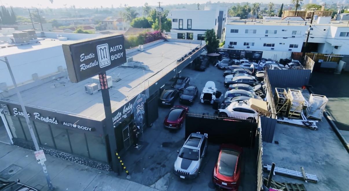 MLUX Autobody aerial view